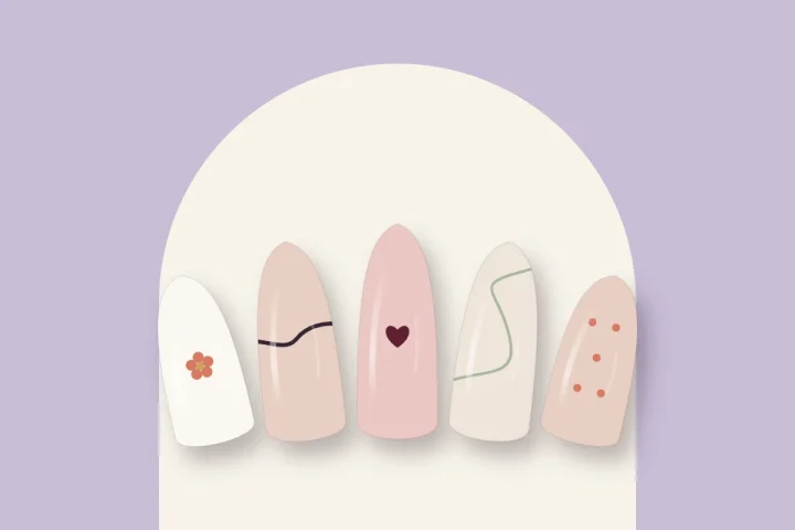 Dessins sur ongles faciles : 8 exemples pas à pas