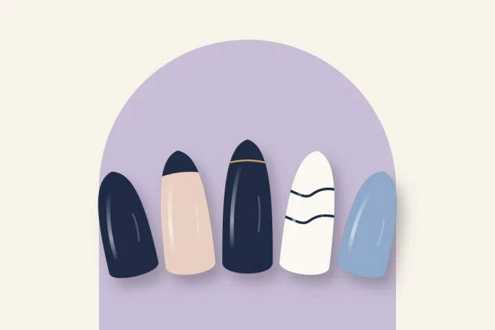 Ongles bleu marine : la couleur chic de l’hiver
