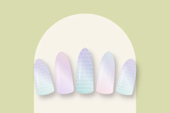 Ongles effet sirène : 10 idées irisées et le tuto