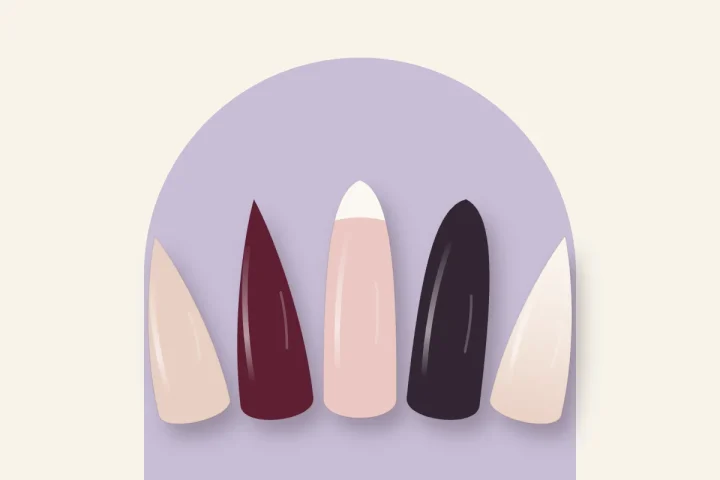 Ongles en gel pointus : amande, stiletto et comment les porter
