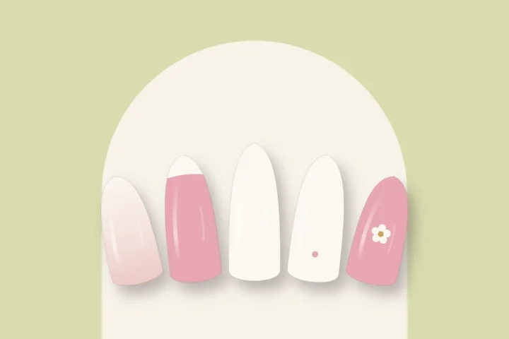 Ongles en gel rose et blanc : french rosée, dégradé et idées douces